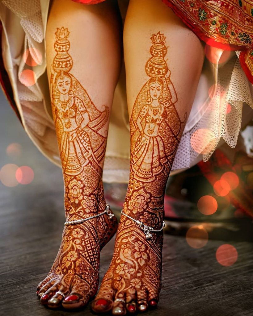 11 Best Mehndi Designs for Legs